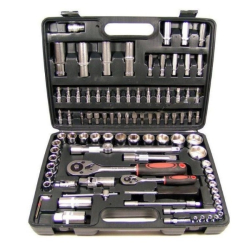 Trusa 108 Piese cu Chei clicket, Biti si Tubulare, Crom-Vanadium