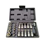 Trusa 29 piese Chei Tubulare Torx si Capete Biti Torx