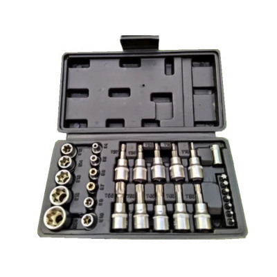 Trusa 29 piese Chei Tubulare Torx si Capete Biti Torx