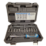 Trusa 34 piese biti clichet cu prindere dubla 1/4 biti si 3/8 tubulare
