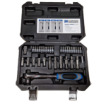 Trusa 34 piese biti clichet cu prindere dubla 1/4 biti si 3/8 tubulare