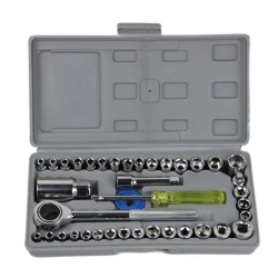 Trusa 40 piese tubulare capete si cheie clichet
