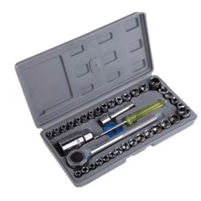 Trusa 40 piese tubulare capete si cheie clichet