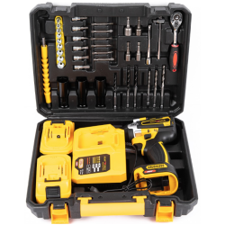 Trusa autofiletanta de impact 2 acumulatori 36V 8Ah 38 accesorii GALBENA