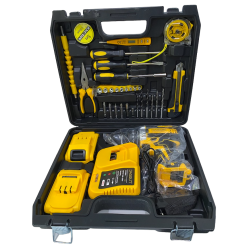 Trusa bormasina 24V cu 2 acumulatori, incarcator si 37 accesorii ZD