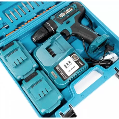 Trusa Bormasina cu 30 piese 24V cu 2 acumulatori si incarcator