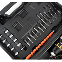 UB Trusa Bormasina cu percutie 2 acumulatori 36V 5Ah cu 26 accesorii