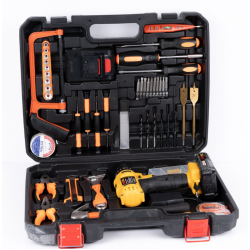 Trusa Bormasina cu percutie 2 acumulatori  24 V 6A + accesorii  110 PIESE