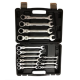 Trusa chei combinate cu clichet si cap articulat dimensiuni de la 8 la 24mm 14 piese