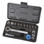 Trusa chei tubulare 1/4 cu clichet 17 piese