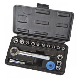 Trusa chei tubulare 1/4 cu clichet 17 piese