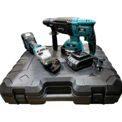 Trusa completa 4 Piese 24V 5AH ce contine : Rotopercutor Bormasina Autofiletanta de impact si  Flex