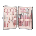 Trusa completa Mani Pedi de 18 piese din OTEL Inoxidabil si Accesorii Pentru Ingrijire Faciala