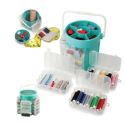 Trusa de cusut si croitorie  portabila  cu 210 accesorii