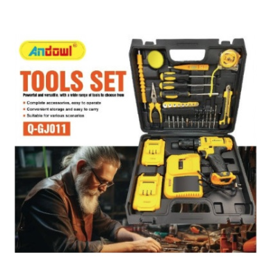 Trusa Masina de gaurit si insurubat (BORMASINA) Andowl Q GJ011 cu 2 acumulatori 5Ah 24V