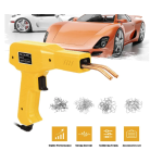 Trusa neagra cu Pistol de lipit din plastic cu capse termice 100W