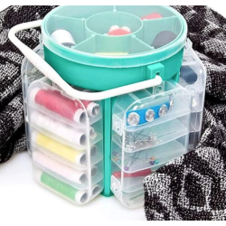 Trusa pentru croitorie portabila cu 210 accesorii