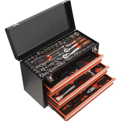 Trusa profesionala de scule tip GEANTA cu 408 piese 4 sertare si maner transport