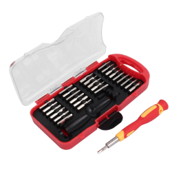 Trusa surubelnita 29 piese cu biti interschimbabili maner cauciuc
