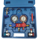 Trusa verificat AC cu 2 manometre 2 Robineti 2 mufe si 3 furtune 90cm pentru aer conditionat  / Freon