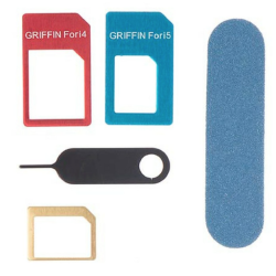 UB Adaptor universal Nano Sim Griffin 5 în 1 pentru toate dispozitivele mobile