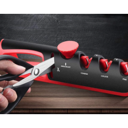 UB Ascutitor profesional de cutite ajustabil 4 in 1 Negru/Rosu