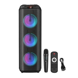 UB Boxa portabila Bluetooth de 3x8 inci ZQS 8303 cu microfon si telecomanda