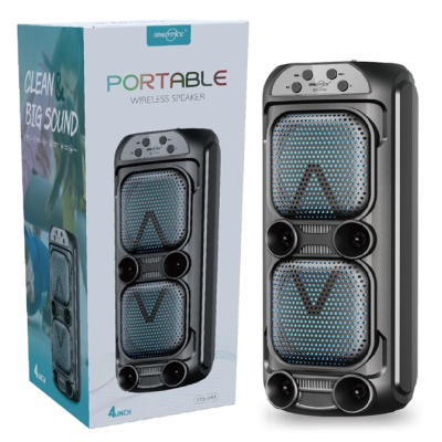 UB Boxa portabila KTS 1259 de 4 inch X 2 cu led multicolor