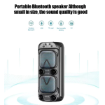 UB Boxa portabila KTS 1259 de 4 inch X 2 cu led multicolor