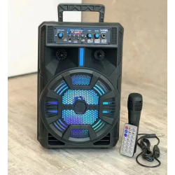 UB Boxa portabila QS-825 KIMISO cu Bluetooth si Microfon pentru Karaoke 8" SUS