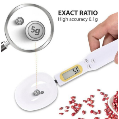 UB Cantar de bucatarie tip lingura cu display digital 228 x 55 x 23m greutate maxima 500g alba