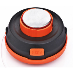 UB Cap motocoasa buton metal gri+portocaliu MX144