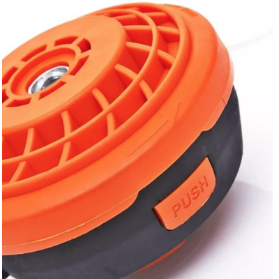 UB Cap motocoasa buton metal gri+portocaliu MX144