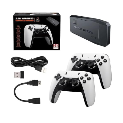 UB Consola tip stick cu jocuri retro 15000 de Jocuri Video 9 emulatoare si 2 controller Wireless HASAN