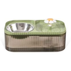 UB Fantana de apa si castron pisici 3L cu bol din otel inoxidabil BS