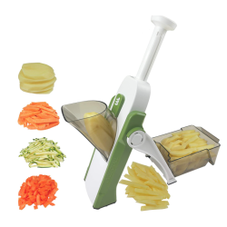 UB Feliator de legume pliabil tip mandolina cu 4 functii tava de colectare SR 266 BS