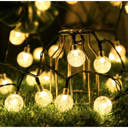 UB Ghirlanda Solara 20 GLOBULETE 2.5m Lumina Calda de Exterior