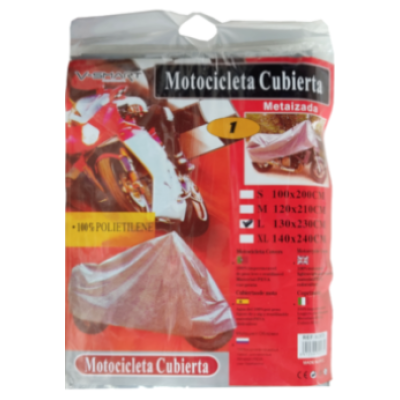 UB Husa gri metalizat pentru motocicleta L 130X230cm 