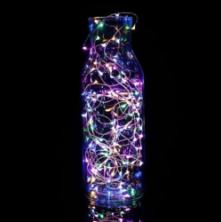 UB Instalatie Craciun Liniara 5 m cu Baterii Multicolor 50 LED fir Cupru