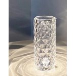 UB Lampa de masa decorativa cu LED tip "Crystal" ALB CALD