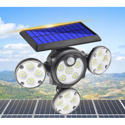 UB Lampa Solara LED AB TA121 4x casete iluminat, incarcare solara, senzor de miscare