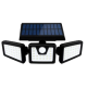 UB Lampa Solara Tripla cu Panou Solar Incorporat 74 LED SMD Reglabila 360 grade FL 1725A BASE