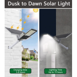 UB Lampa stradala 200W cu panou solar si brat de prindere