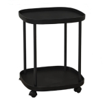 UB Masa laterala TAXXII cu 2 plaforme si roti Negru SUS