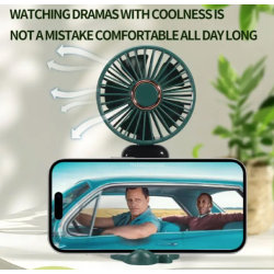 UB Mini ventilator de mana puternic cu display digital si suport telefon ALBASTRU