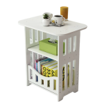 UB Noptiera alba decorativa din PVC 2 polite 45cm