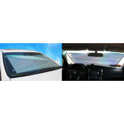 UB Parasolar auto cu ventuze retractabil GRI 58 cm x 125 cm