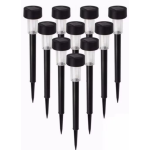 UB Set 10 lampi solare pentru gradina cu Led Negre SO