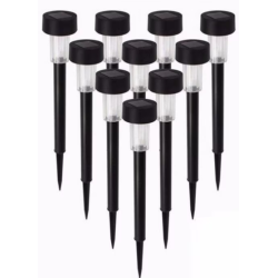 UB Set 10 lampi solare pentru gradina cu Led Negre SO