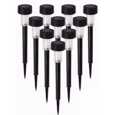 UB Set 10 lampi solare pentru gradina cu Led Negre SO